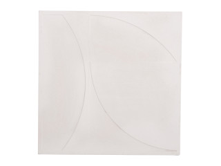 ΠΙΝΑΚΑΣ ΤΕΤΡΑΓΩΝΟΣ ΣΕΙΡΑ SANTORINI HM4508 MDF ΣΕ ΥΠΟΛΕΥΚΟ ΧΡΩΜΑ 80x4(πάχος)x80Υεκ.