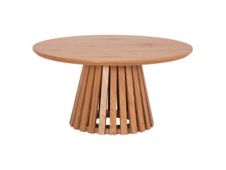 ΤΡΑΠΕΖΙ ΣΑΛΟΝΙΟΥ TALBERT HM18024 MDF ΣΕ ΑΝΟΙΧΤΟ ΦΥΣΙΚΟ ΞΥΛΟΥ Φ80x40,5Υεκ.