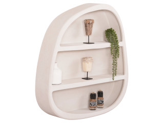ΡΑΦΙ ΤΟΙΧΟΥ ΣΕΙΡΑ SANTORINI HM18058 MDF ΣΕ ΥΠΟΛΕΥΚΟ ΧΡΩΜΑ 95x18x100Υεκ.