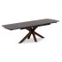 ΤΡΑΠΕΖΙ ΕΠΕΚΤΕΙΝΟΜΕΝΟ HORIZON SM18091.01 ΜΑΥΡΟ ΚΕΡΑΜΙΚΟ TOP-ΒΑΣΗ ΣΗΜΥΔΑ 180(+40+40)x90x76Υ