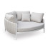 DAYBED 2ΘΕΣΙΟ MAVERICK SM6216.02 ΑΛΟΥΜΙΝΙΟ ΚΡΕΜ-ΜΠΕΖ OLEFIN & STRAPS 164x144x70Υ