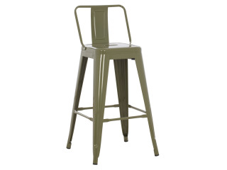 ΣΚΑΜΠΟ ΜΠΑΡ ΜΕΣΑΙΟΥ ΥΨΟΥΣ ΜΕΤΑΛΛΙΚΟ MELITA-PRO HM8574.43 DARK OLIVE GREEN 43x43x88Υεκ.
