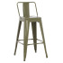 ΣΚΑΜΠΟ ΜΠΑΡ ΜΕΣΑΙΟΥ ΥΨΟΥΣ ΜΕΤΑΛΛΙΚΟ MELITA-PRO HM8574.43 DARK OLIVE GREEN 43x43x88Υεκ.