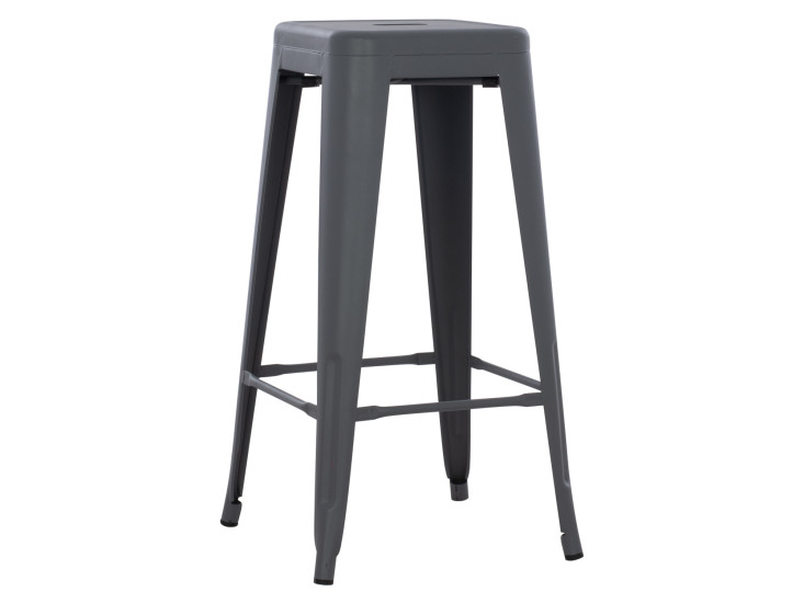ΣΚΑΜΠΟ ΜΠΑΡ ΜΕΤΑΛΛΙΚΟ MELITA-PRO HM8642.50 ΣΕ ΓΚΡΙ 43x43x78Υεκ.
