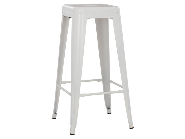 ΣΚΑΜΠΟ ΜΠΑΡ ΜΕΤΑΛΛΙΚΟ MELITA-PRO HM8642.41 ΣΕ ΛΕΥΚΟ ΜΑΤ 43x43x78Υεκ.