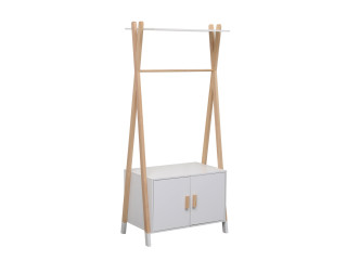 ΚΡΕΜΑΣΤΡΑ ΠΑΙΔΙΚH ΜΕ ΝΤΟΥΛΑΠΙ PASCHAL HM2495.03 ΜΕΛΑΜΙΝΗ-ΞΥΛΟ ΠΕΥΚΟΥ 76x44x170Υεκ