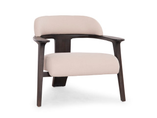 ΠΟΛΥΘΡΟΝΑ LOUNGE TRIAD SM9968 ΞΥΛΟ TEAK ΣΕ ΜΑΥΡΟ-ΕΚΡΟΥ ΥΦΑΣΜΑ 77x75,5x67Υεκ.